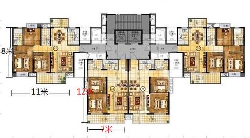 楼房中间户型_楼房小户型装修图片_楼房手枪户型破解方法