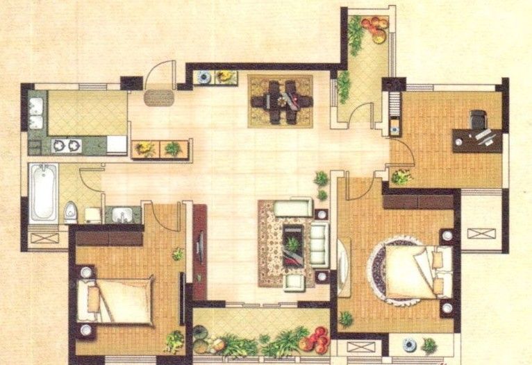 最新楼房户型图_楼房户型图图纸_百联华府4号楼房户型图