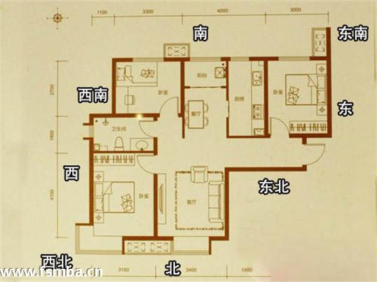 不规则户型风水_家装户型风水案例分析_户型风水格局好的户型图