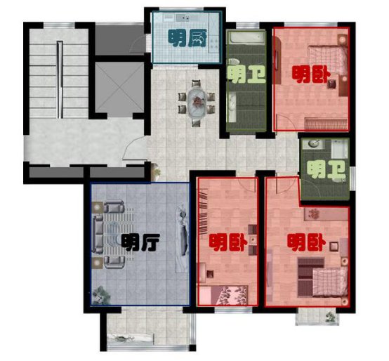 楼房标准户型图_百联华府4号楼房户型图_楼房户型图大全