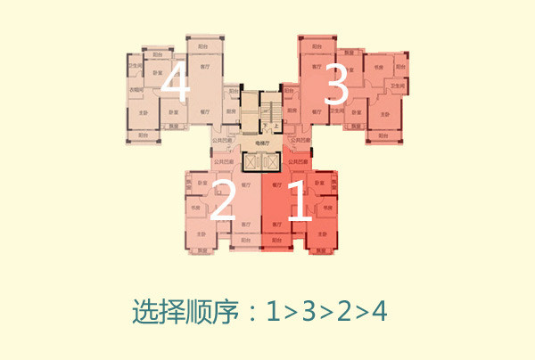 楼房户型图_楼房三室两厅好户型图_点板结合楼房户型图