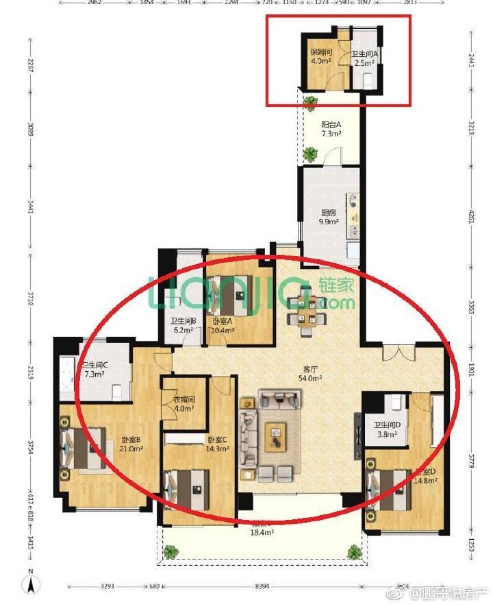 三室风水最好的户型图_符合风水的户型图_户型风水格局好的户型图