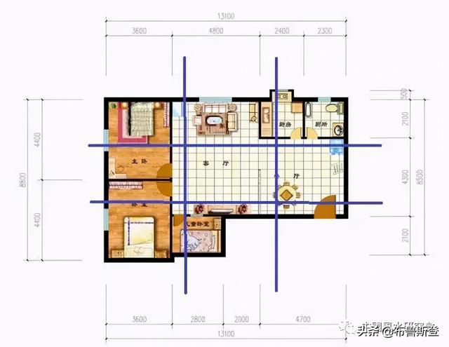 缺东北角的房子户型图_百联华府4号楼房户型图_楼房户型缺角图