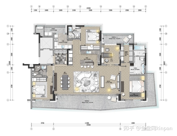 四居室户型图最好户型_珠江峰景2居室户型图_楼房四居室户型图