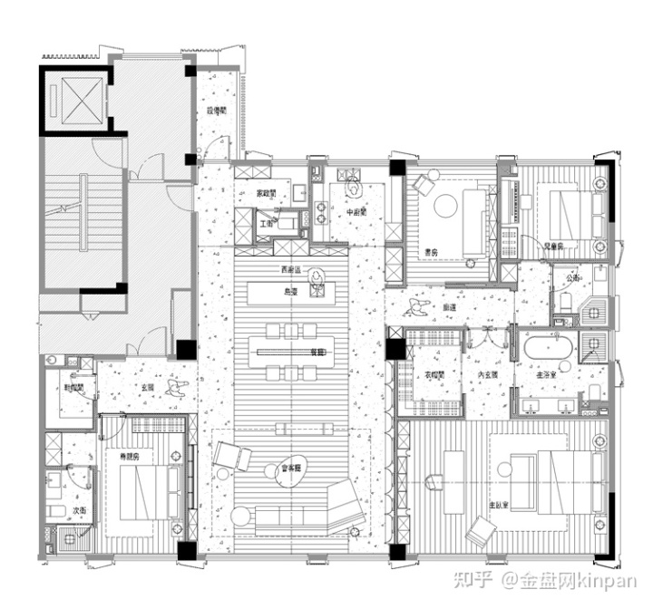 四居室户型图最好户型_珠江峰景2居室户型图_楼房四居室户型图