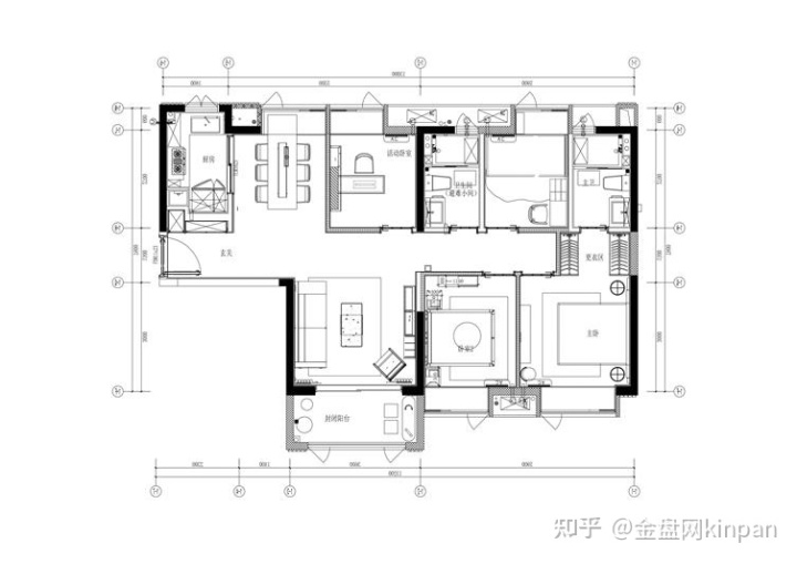 四居室户型图最好户型_珠江峰景2居室户型图_楼房四居室户型图