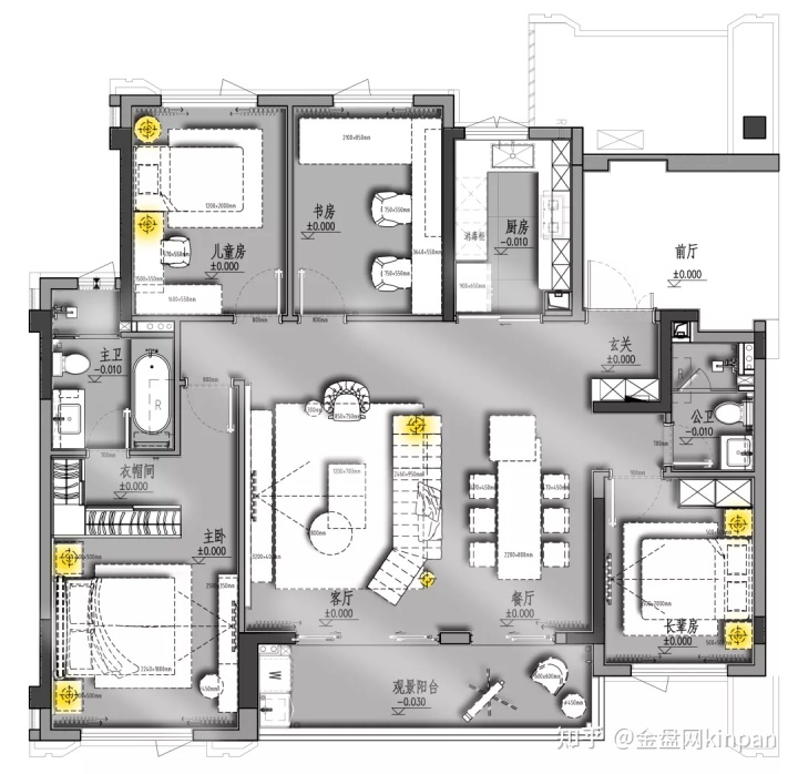 楼房四居室户型图_四居室户型图最好户型_珠江峰景2居室户型图