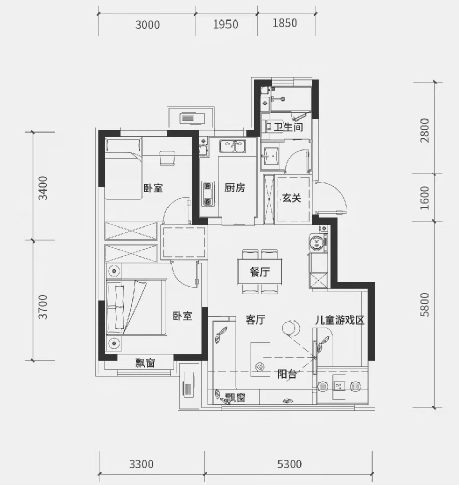 楼房新户型_百联华府4号楼房户型图_楼房风水最好户型图