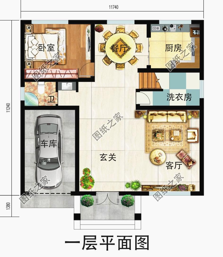 3款带露台加车库的别墅，这么好的宝藏图纸千万别错过