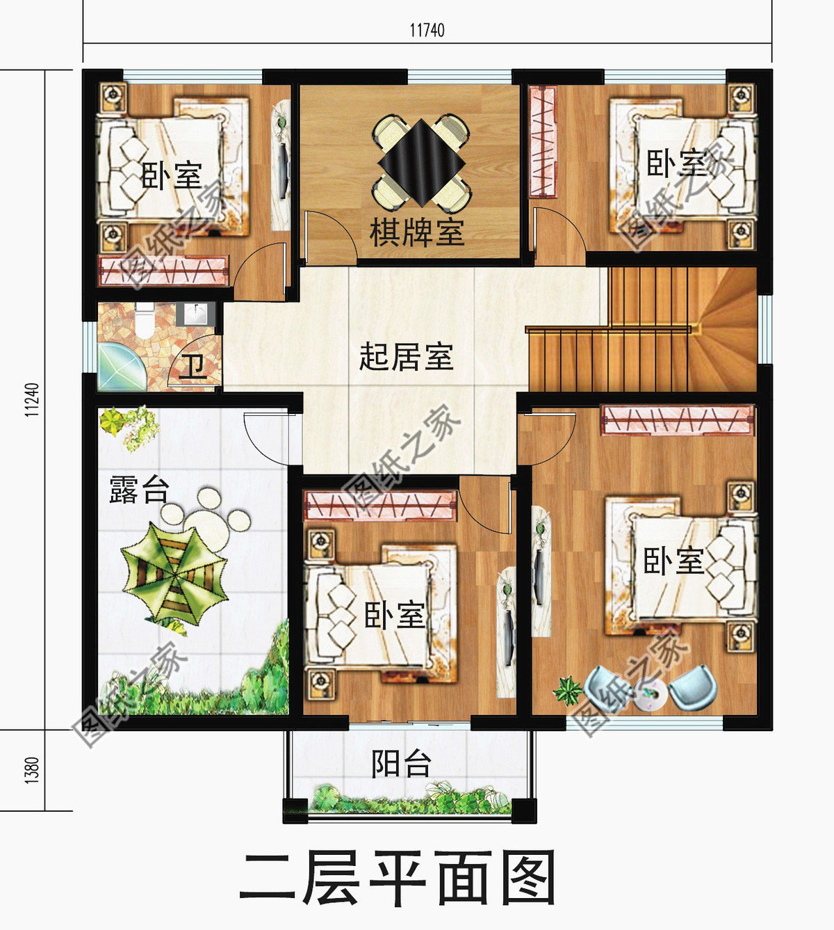 3款带露台加车库的别墅，这么好的宝藏图纸千万别错过