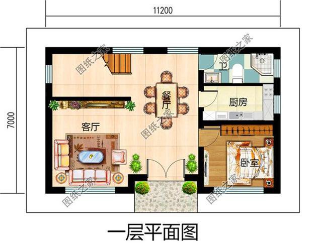 农村三间两层楼房设计图，符合80后的审美，年轻人建房不用愁了