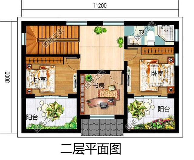 农村三间两层楼房设计图，符合80后的审美，年轻人建房不用愁了