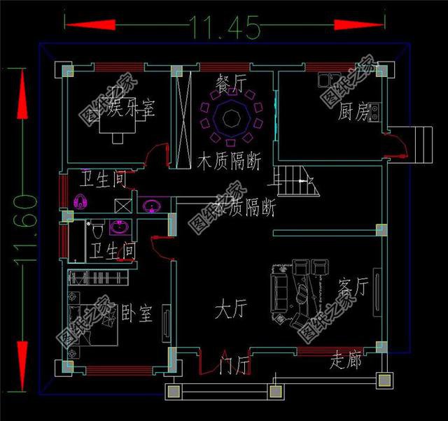 农村三间两层楼房设计图，符合80后的审美，年轻人建房不用愁了