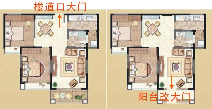 大门对房门、卧室门冲入户门的三大风水影响危害与破解方法