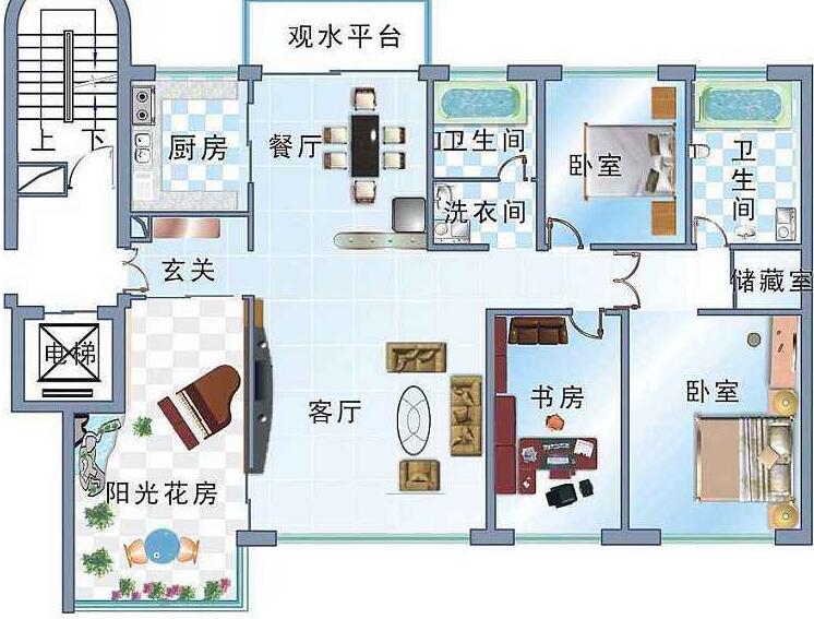 房屋户型风水学图解户型图的风水问题