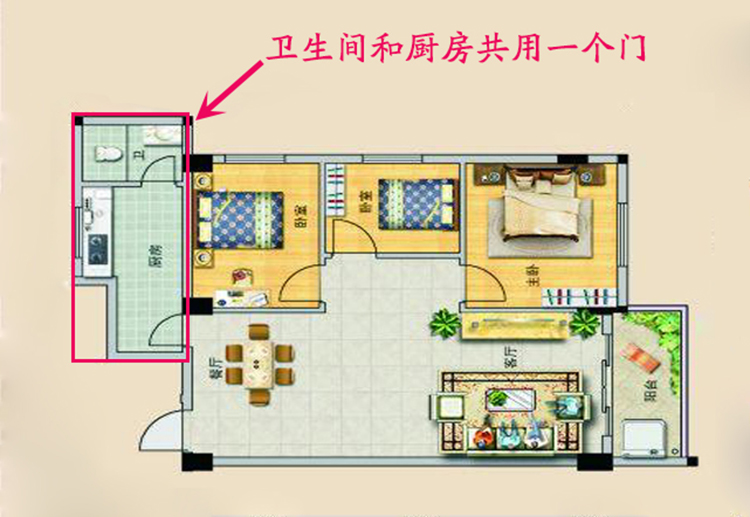 慈世堂：卧室门对厨房门好不好？